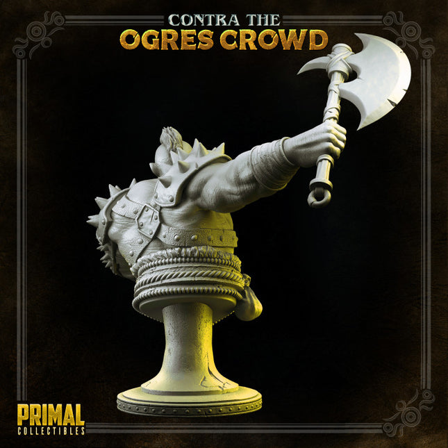 Ogre chieftain - Thurok - Bust - CONTRA THE OGRES CROWD - MASTERS OF DUNGEONS QUEST