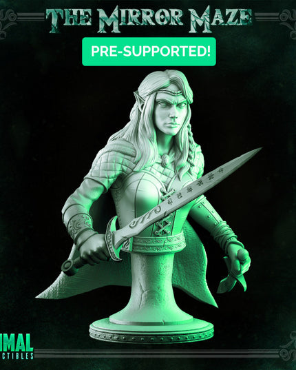 Elf - Lauriel - Bust - THE MIRROR MAZE - MASTERS OF DUNGEONS QUEST