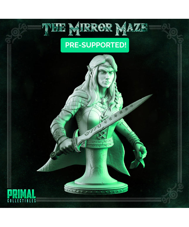 Elf - Lauriel - Bust - THE MIRROR MAZE - MASTERS OF DUNGEONS QUEST