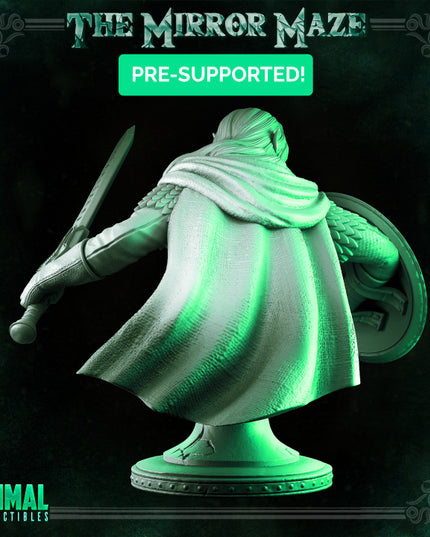 Elf - Athos - Bust - THE MIRROR MAZE - MASTERS OF DUNGEONS QUEST