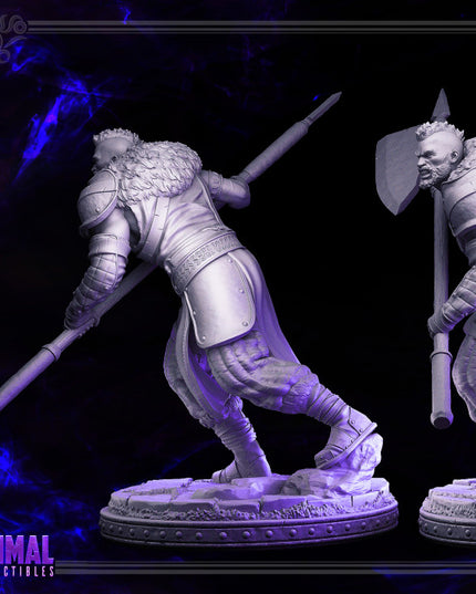 Halberdier/ Mercenary /Man- at- arms - Crane - DARK WIZARDS - MASTERS OF DUNGEONS QUEST