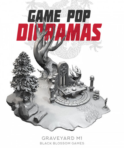 DRM020 Graveyard M1 Diorama :: Game Pop Dioramas :: Black Blossom Games