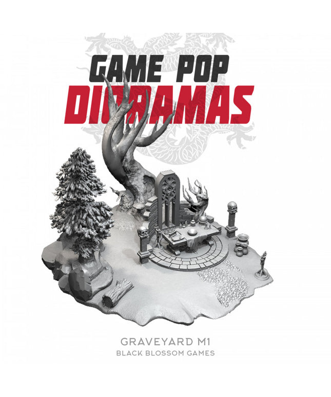 DRM020 Graveyard M1 Diorama :: Game Pop Dioramas :: Black Blossom Games
