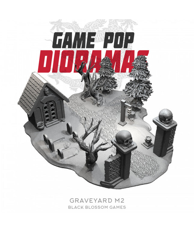 DRM020 Graveyard M2 Diorama :: Game Pop Dioramas :: Black Blossom Games