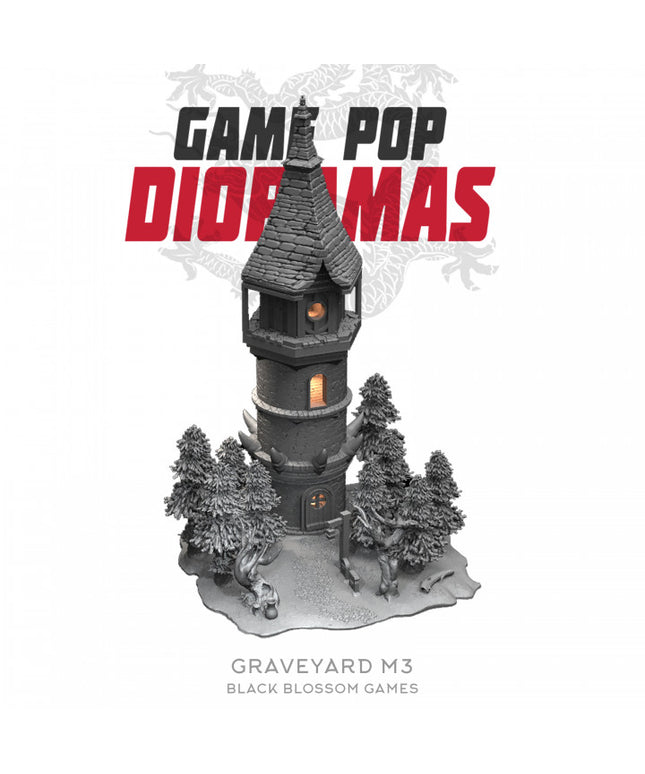 DRM020 Graveyard M3 Diorama :: Game Pop Dioramas :: Black Blossom Games