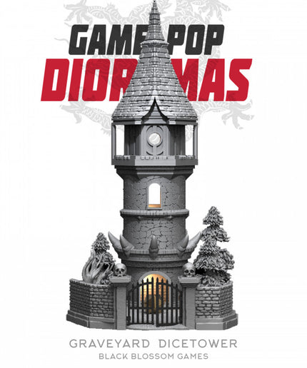 DRM019 Graveyard Dicetower :: Game Pop Dioramas :: Black Blossom Games