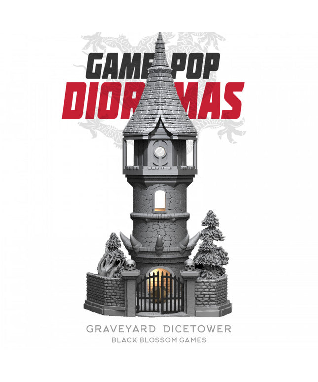 DRM019 Graveyard Dicetower :: Game Pop Dioramas :: Black Blossom Games