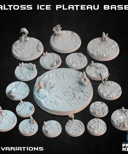 Alien Ice World Bases - 18 miniatures - Expedition Collection