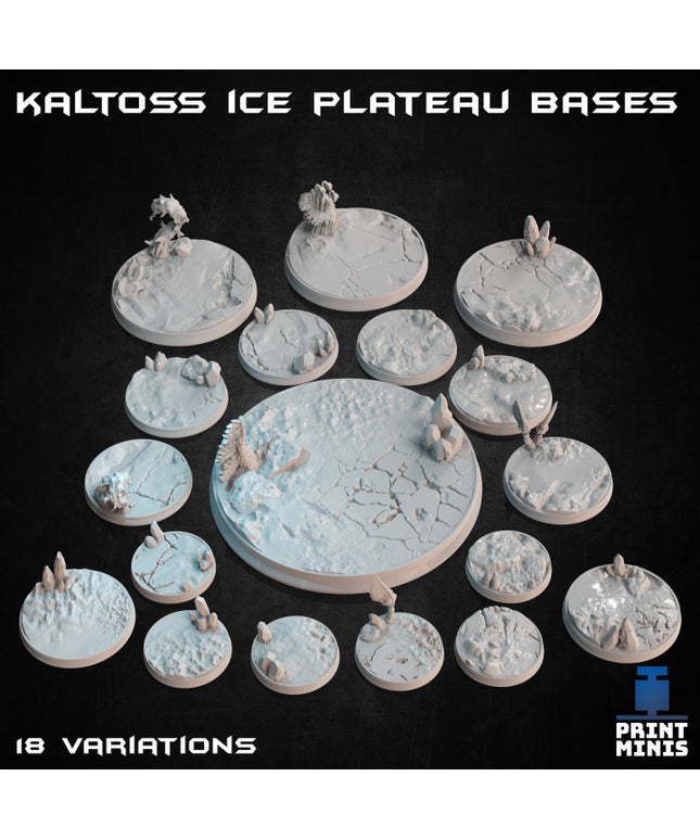 Alien Ice World Bases - 18 miniatures - Expedition Collection