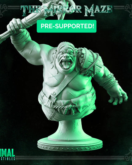 Ogre - Kerag - Bust - THE MIRROR MAZE - MASTERS OF DUNGEONS QUEST