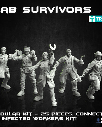 Lab Survivor Characters - Modular - The Outbreak Collection