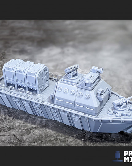 Wolfrum Class Combat Ship & Cargo Vessel (Modular) - Ironside Docks Collection