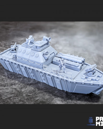 Wolfrum Class Combat Ship & Cargo Vessel (Modular) - Ironside Docks Collection