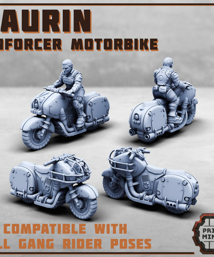 The Laurin - Enforcer Motorbike w/ rider