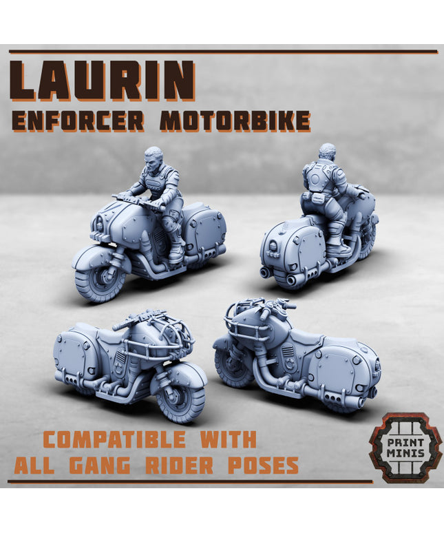 The Laurin - Enforcer Motorbike w/ rider