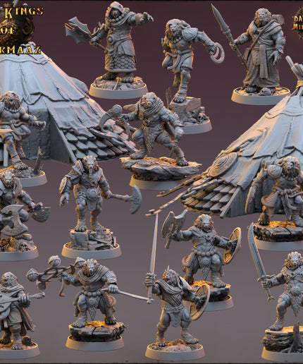 Kings of Karmaaz Full Set / 13 Miniatures + Terrain