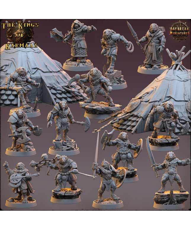 Kings of Karmaaz Full Set / 13 Miniatures + Terrain