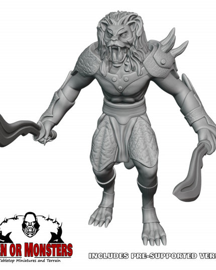 Lion folk fighters - 2 Figures