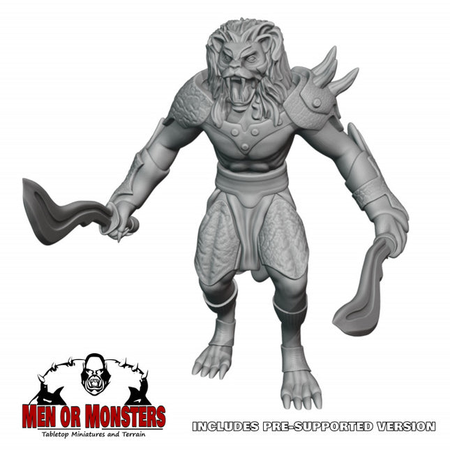 Lion folk fighters - 2 Figures