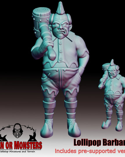 Lollipop Barbarian - Fighter - 1 Figure