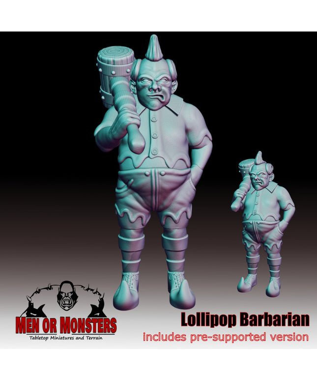 Lollipop Barbarian - Fighter - 1 Figure