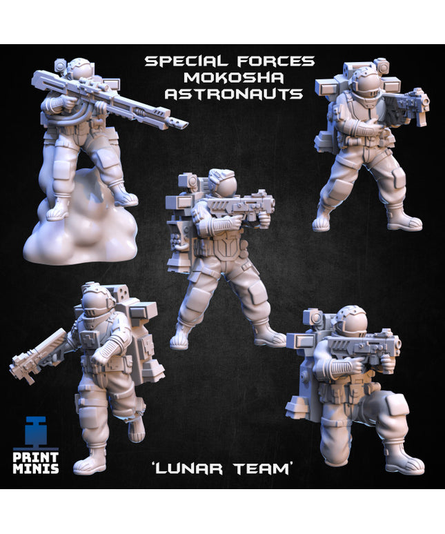 Lunar Team x5 - Mokosha Astronauts - Narok Prison Collection