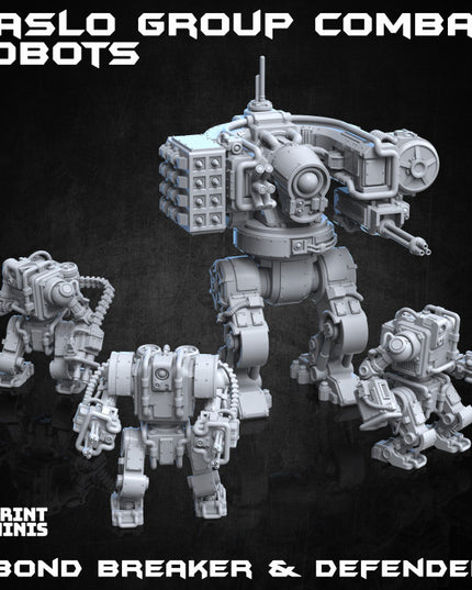 Defender Class Robots x3 (modular) - Automata Collection