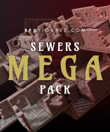 Printable Terrains - Sewers MEGA Pack