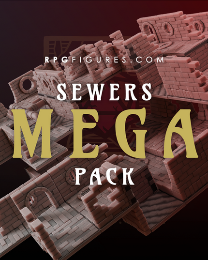 Printable Terrains - Sewers MEGA Pack