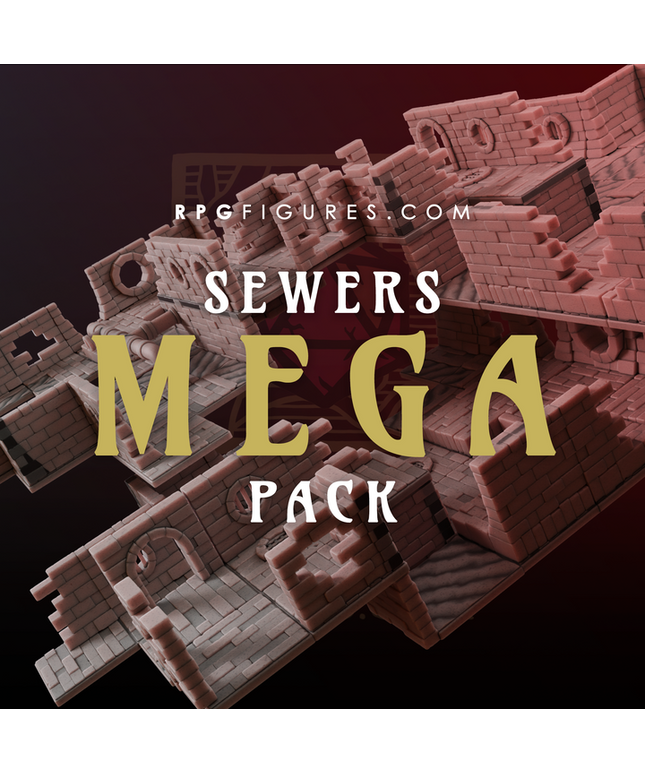 Printable Terrains - Sewers MEGA Pack