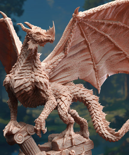 Juvenile Green Dragon - Midorius the Broken