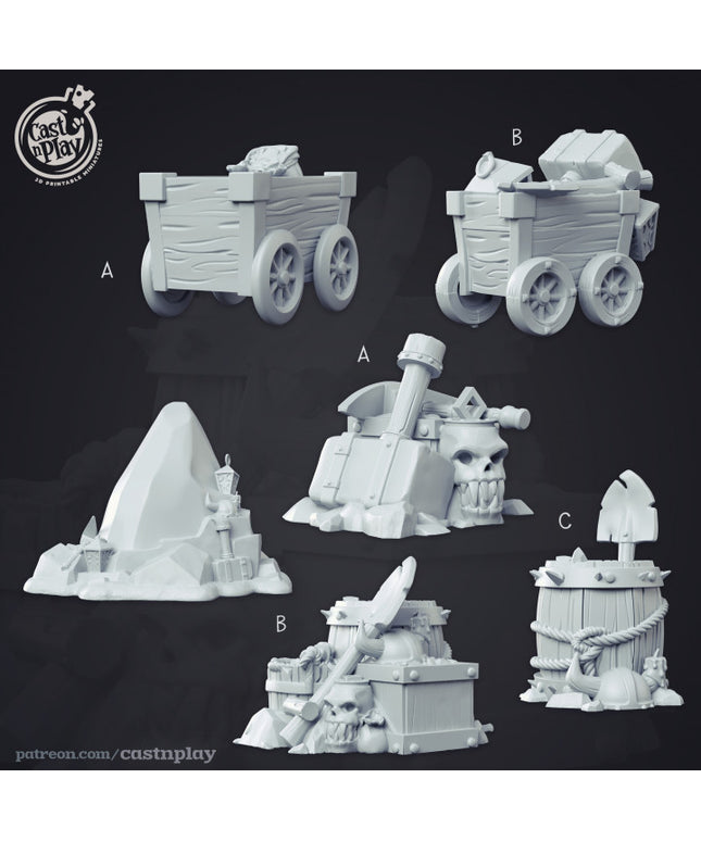 Dwarven Mine Props