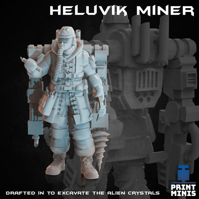 Heluvik Miners - 3 characters - Expedition Collection