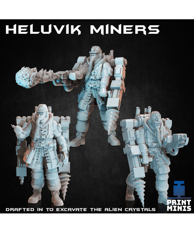 Heluvik Miners - 3 characters - Expedition Collection