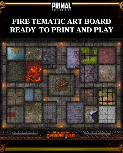 3 thematics boards - MASTERS OF DUNGEONS QUEST