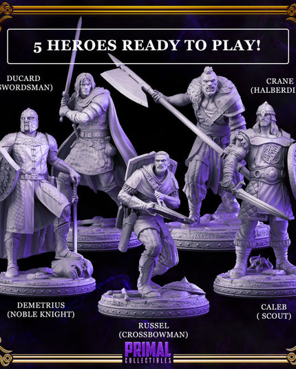 16 miniatures - complete RPG wizards expansion game - DARK WIZARDS QUEST - Premium Package - MASTER OF DUNGEONS QUEST