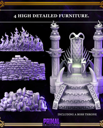 16 miniatures - complete RPG wizards expansion game - DARK WIZARDS QUEST - Premium Package - MASTER OF DUNGEONS QUEST