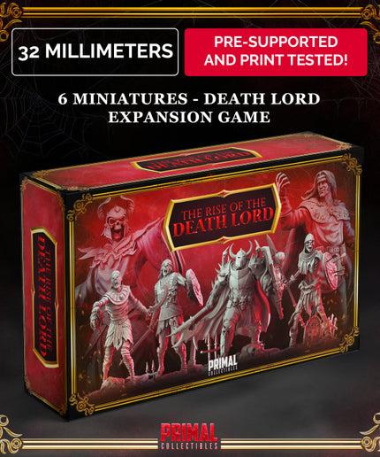 6 miniatures - 32mm - RPG game Expansion - THE RISE OF THE DEATH LORD- MASTERS OF DUNGEONS QUEST - Premium Package