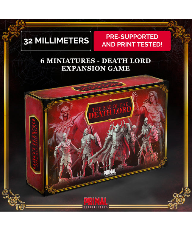 6 miniatures - 32mm - RPG game Expansion - THE RISE OF THE DEATH LORD- MASTERS OF DUNGEONS QUEST - Premium Package