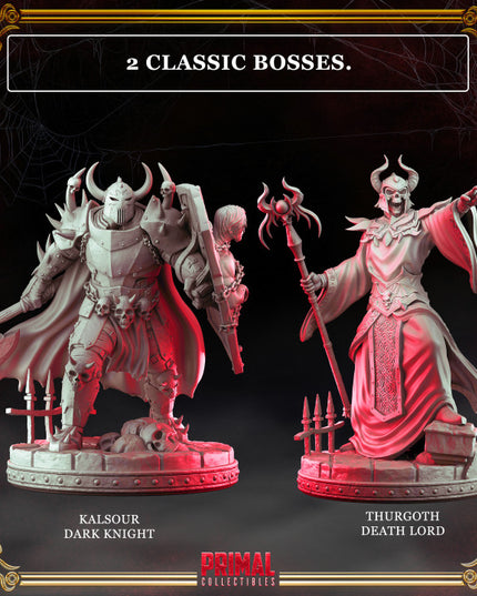 6 miniatures - 32mm - RPG game Expansion - THE RISE OF THE DEATH LORD- MASTERS OF DUNGEONS QUEST - Premium Package
