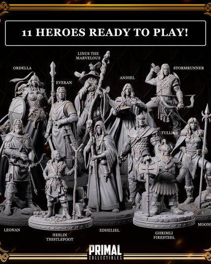 32 miniatures - complete RPG base game (volume.1) - DRAGONBLADE- Premium Package
