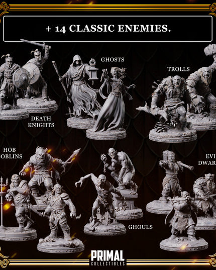32 miniatures - complete RPG base game (volume.1) - DRAGONBLADE- Premium Package