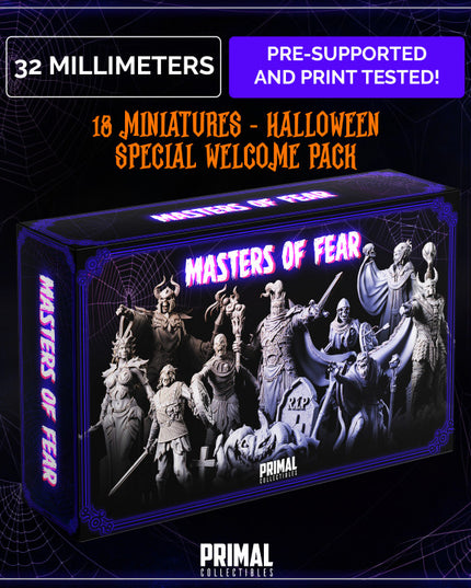 18 miniatures - Halloween welcome pack - MASTERS OF FEAR - Premium Package