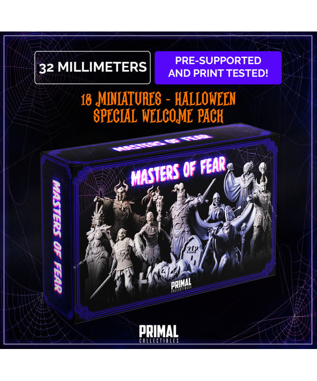 18 miniatures - Halloween welcome pack - MASTERS OF FEAR - Premium Package