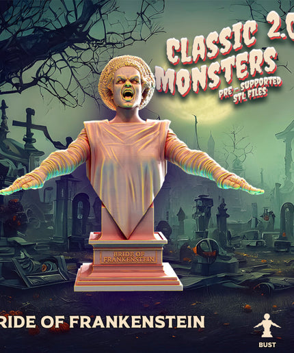 bride of Frankenstein (bust)