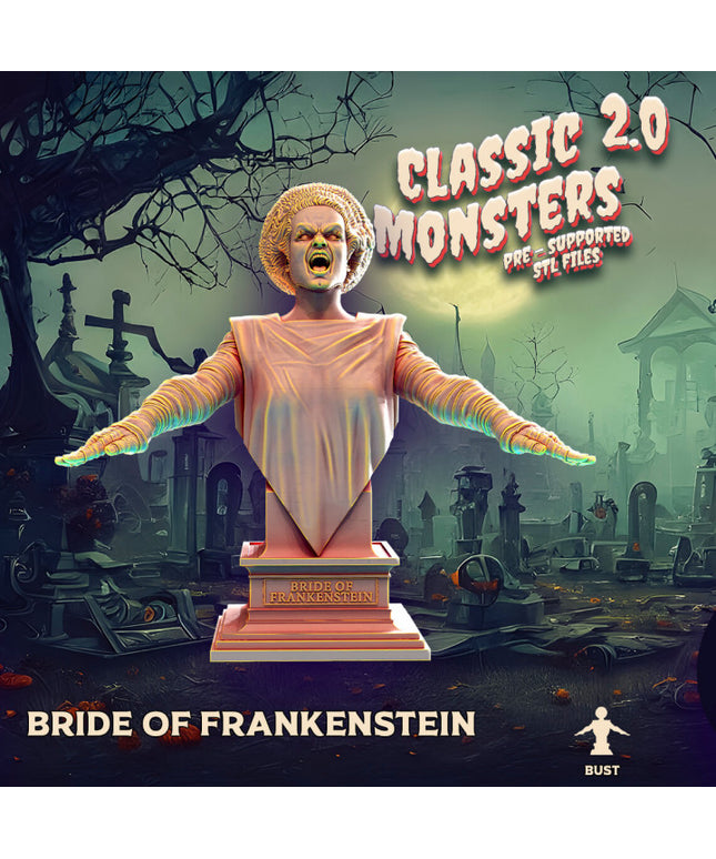 bride of Frankenstein (bust)