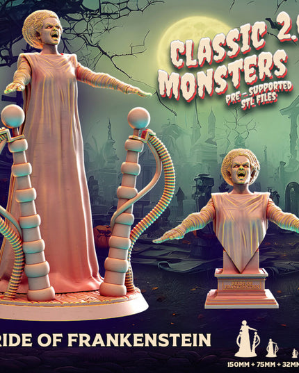bride of Frankenstein + bust