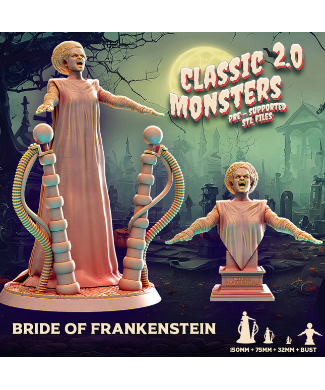 bride of Frankenstein + bust