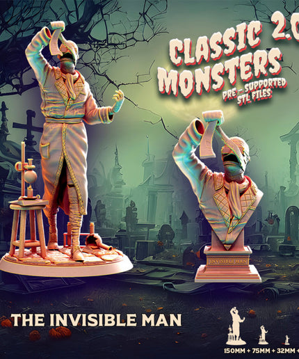 INVISIBLE MAN + bust