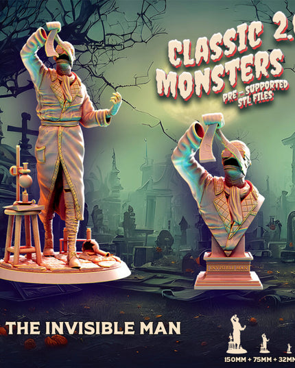 INVISIBLE MAN + bust